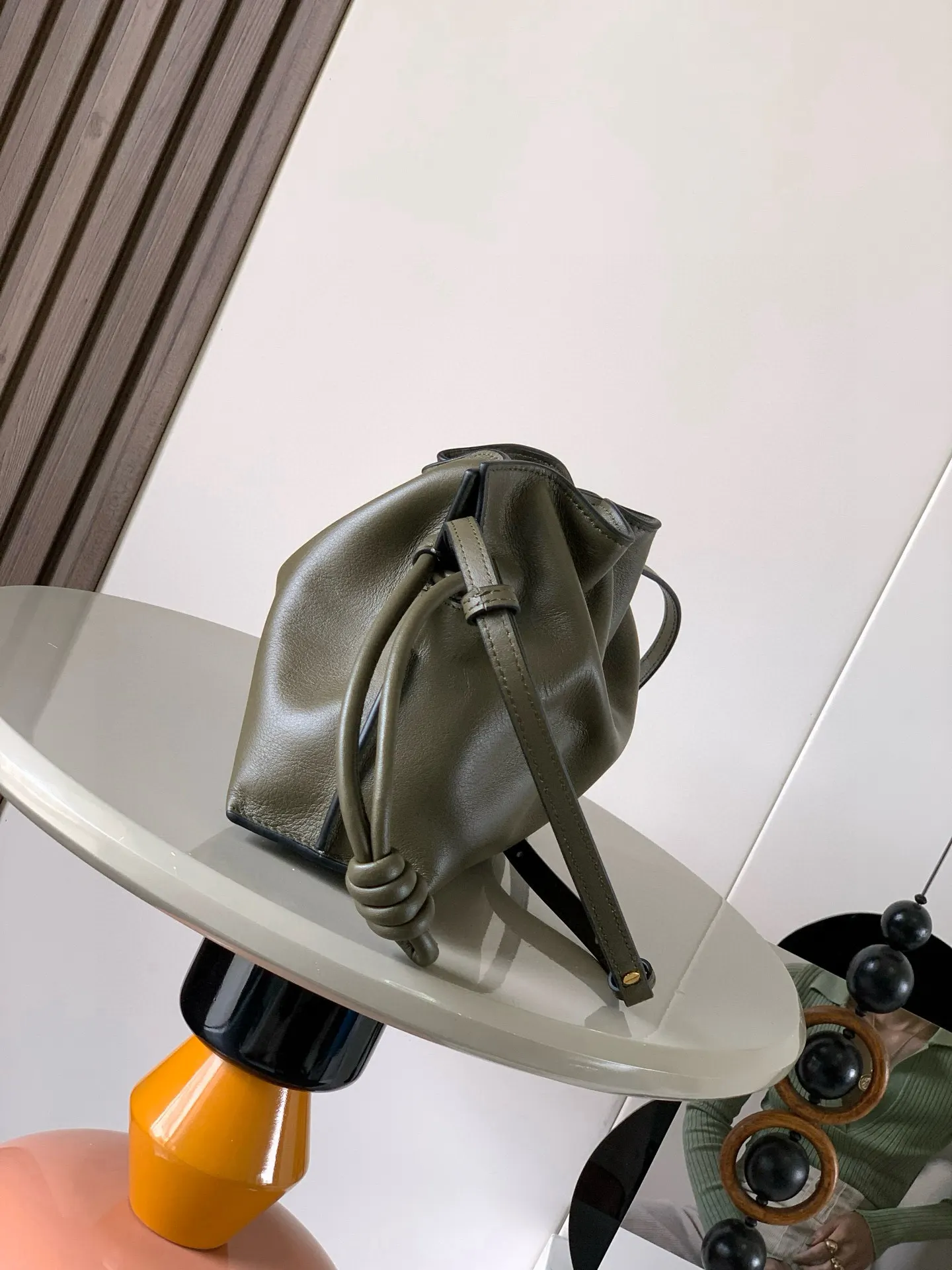 Loewe 卡其 小牛皮 托特包 大容量托特款