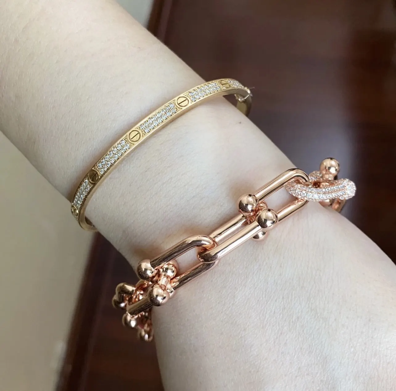 Tiffany 銀色 手链 日常叠戴款
