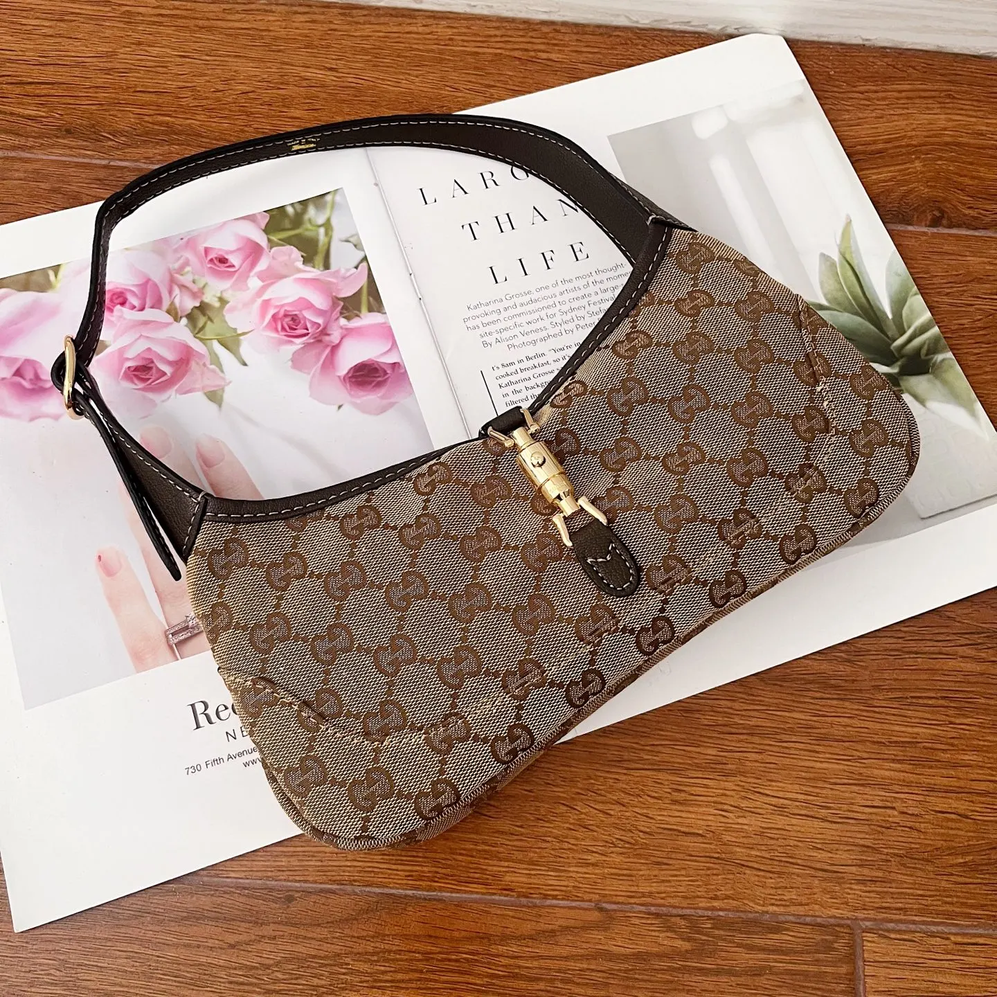 Gucci by Demna新系列 把的复古奢华玩出了新高度 腋下包 复古腋下背款