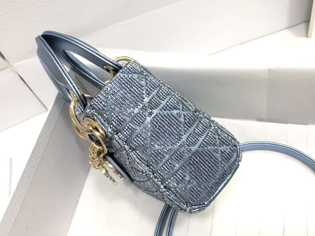 Dior Lady 白色 羊皮 收納包 旅行收納款
