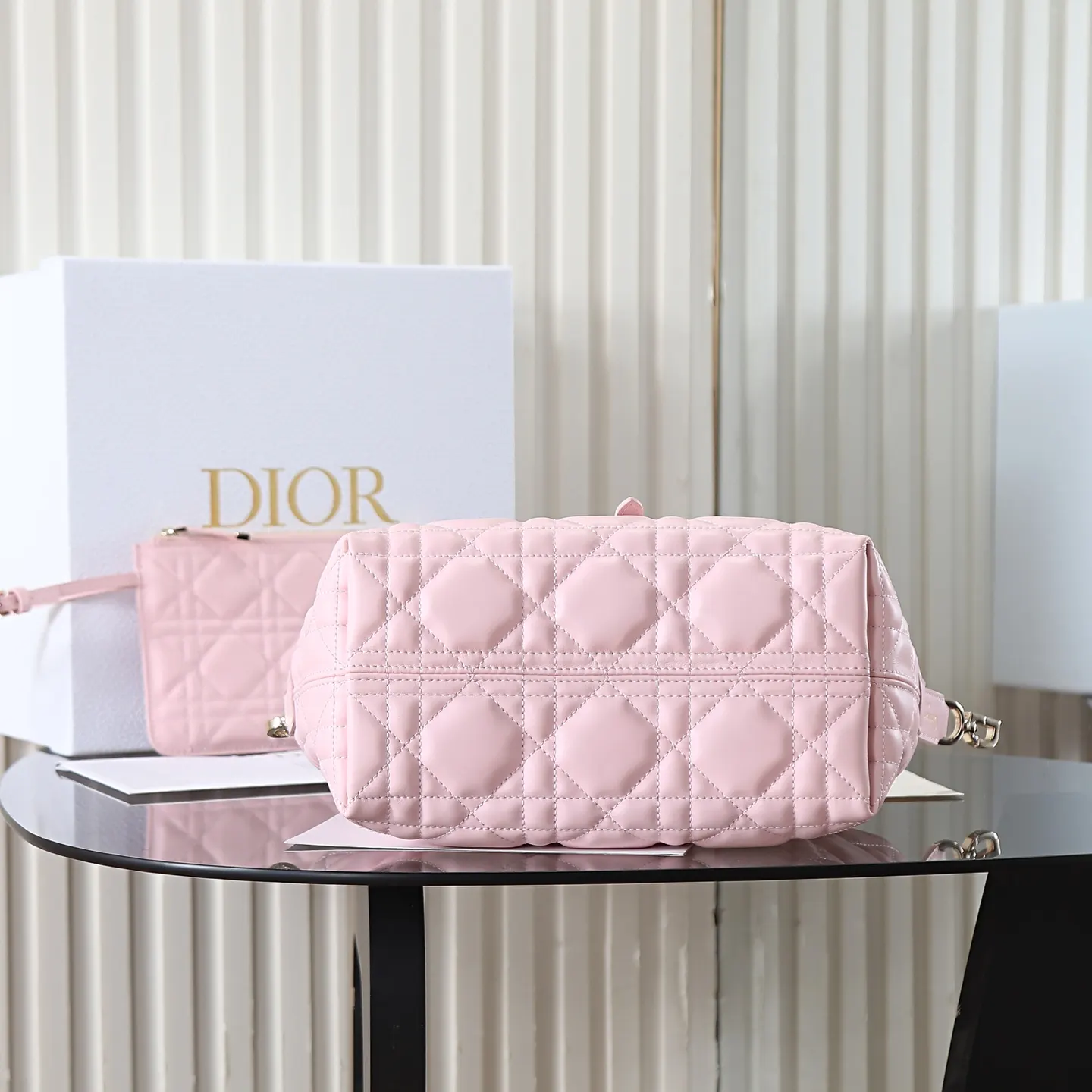 Dior Toujours 粉色牛皮手袋 手提斜挎