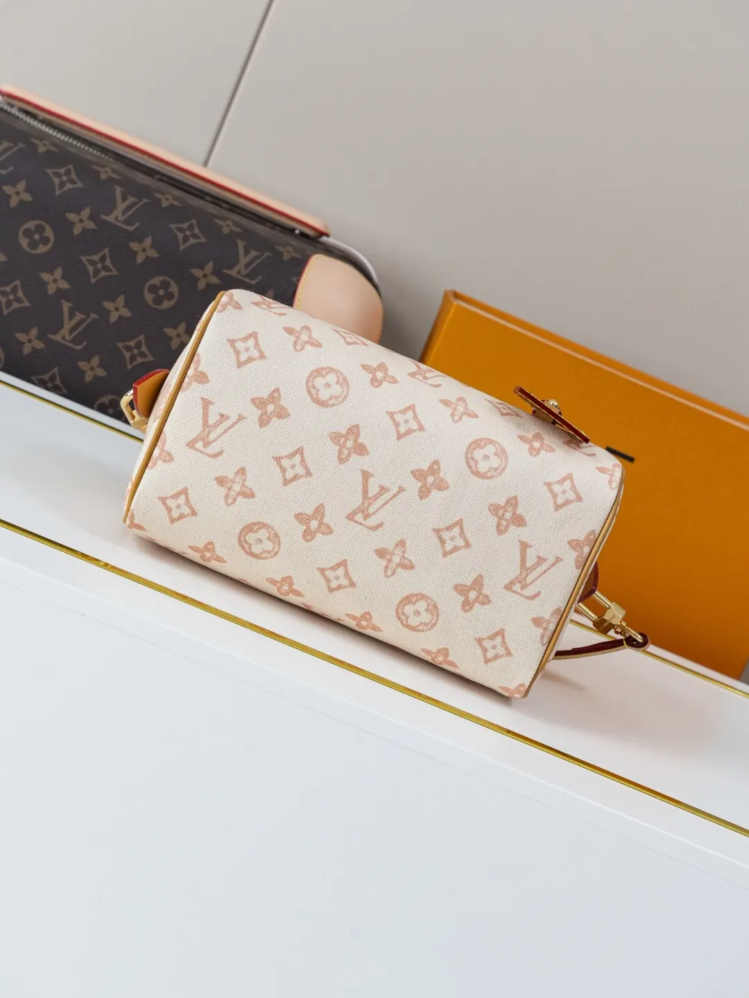 LV Speedy 白棕老花旅行袋 复古大容量出行款｜ORBUYBAG 嵐奢包高端時尚精品