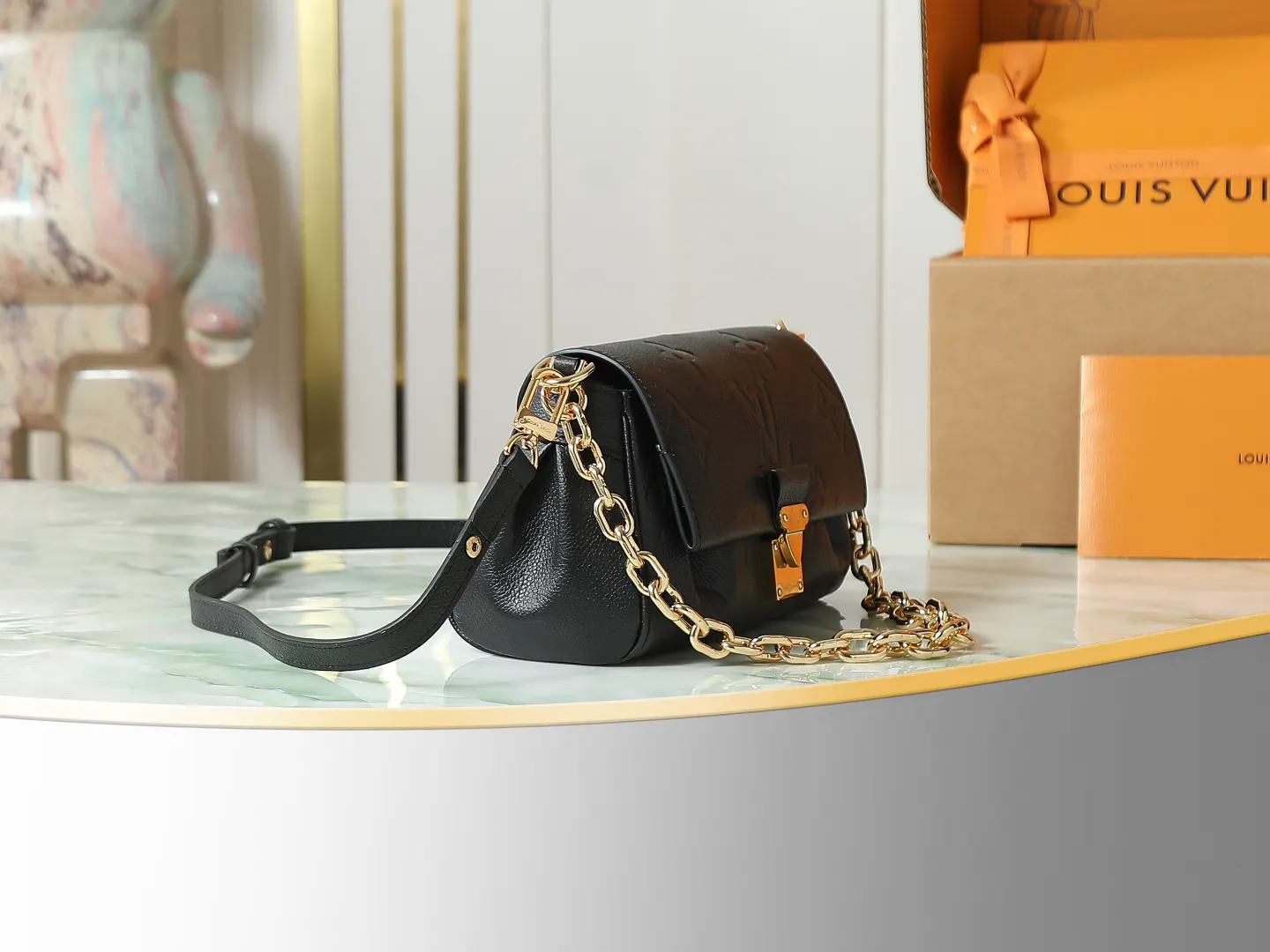 Louis Vuitton Black Chain Bag