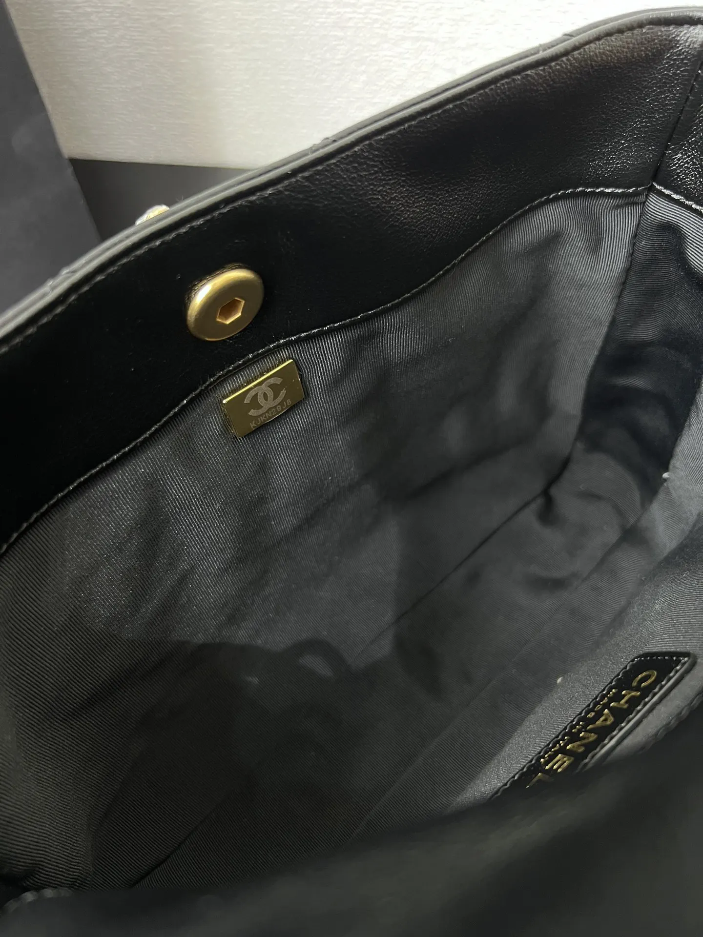 CHANEL 黑色牛皮链条Hobo包 单肩款 经典款