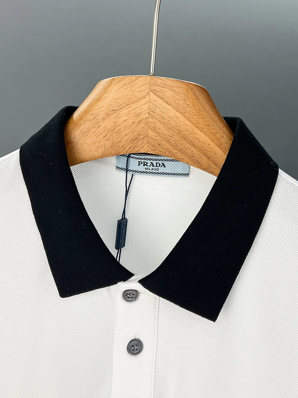 Prada 棉质 字母 Logo Polo衫
