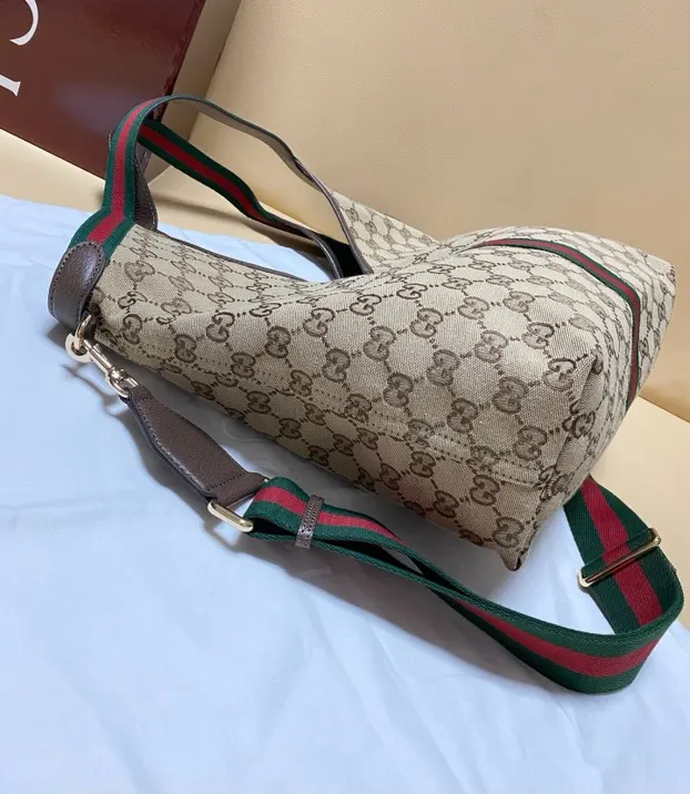 Gucci 帆布 Giglio托特包 ▫ 中号 ▫ 尺 大容量托特款