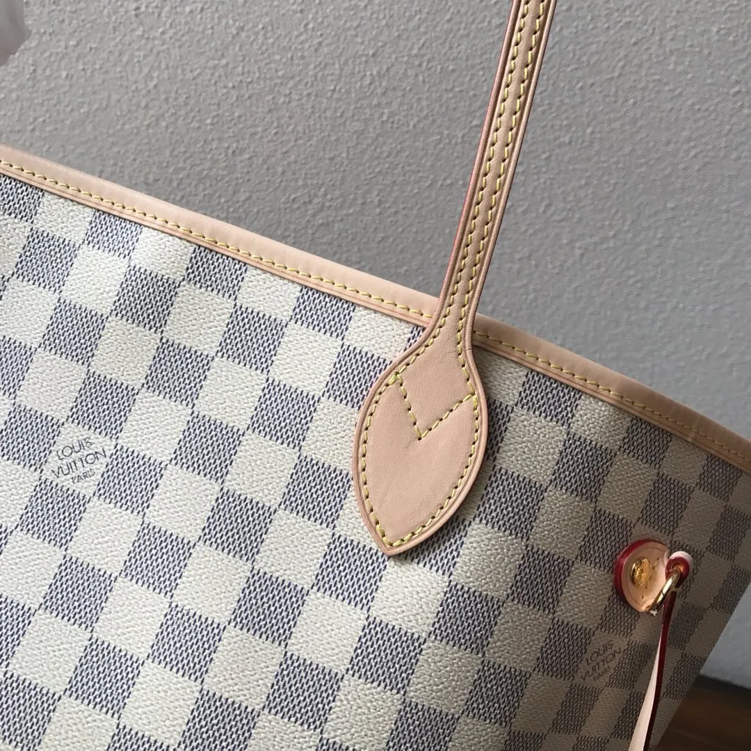 LV Neverfull 金色 牛皮 手拿包 精致手拿款