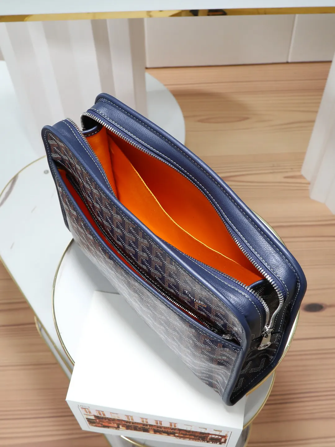 Goyard 黄色 牛皮 手拿包 精致手拿款