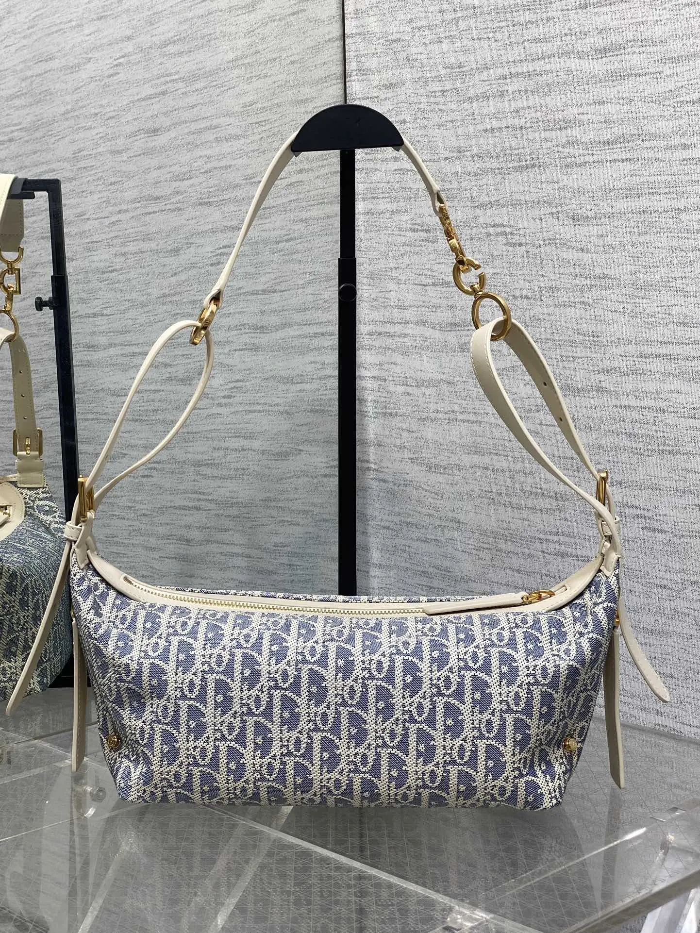 Dior 白色小牛皮包包 手提斜挎 手提包