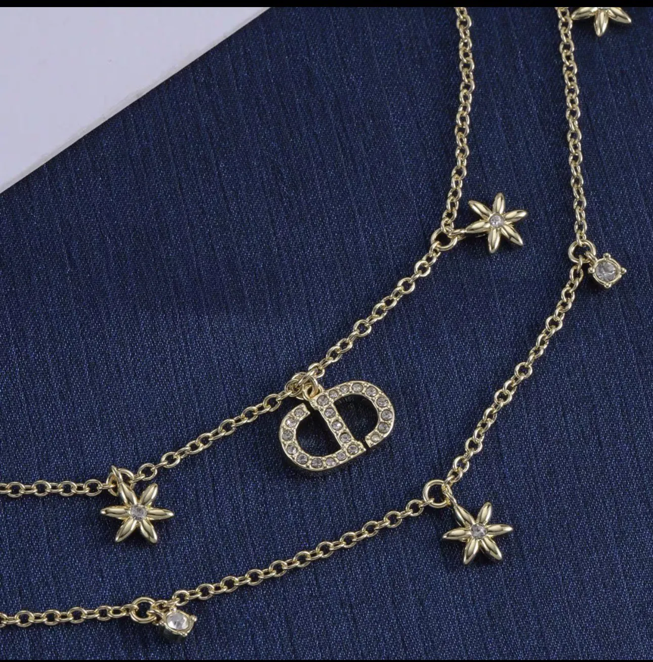Dior 星月吊坠项链 蓝盒款