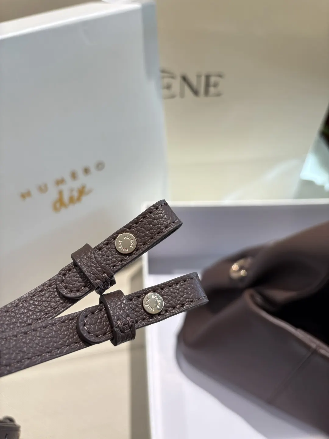 皮革 高 POLENE｜波灵恩云朵包 Nu er 斜背包 輕便斜挎款