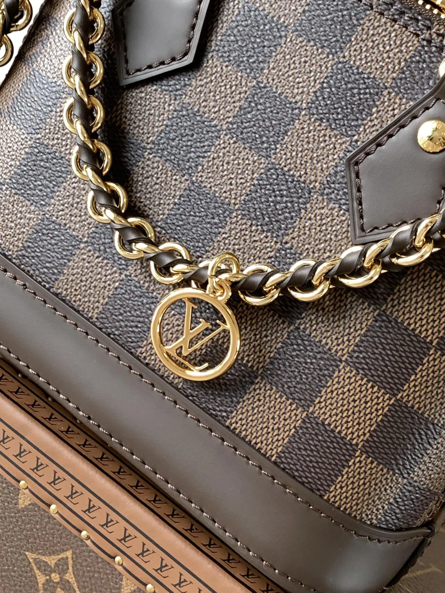 LV Alma 深棕老花贝壳包 黑色手提斜挎款｜ORBUYBAG 岚奢包高端时尚精品