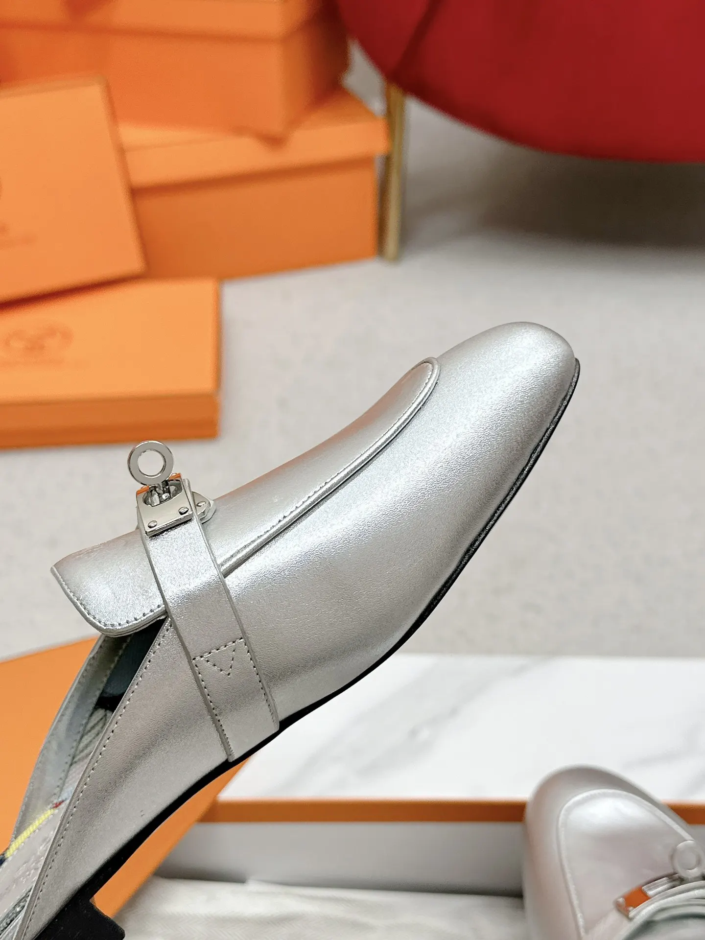 Hermès 小牛皮 拖鞋 舒适