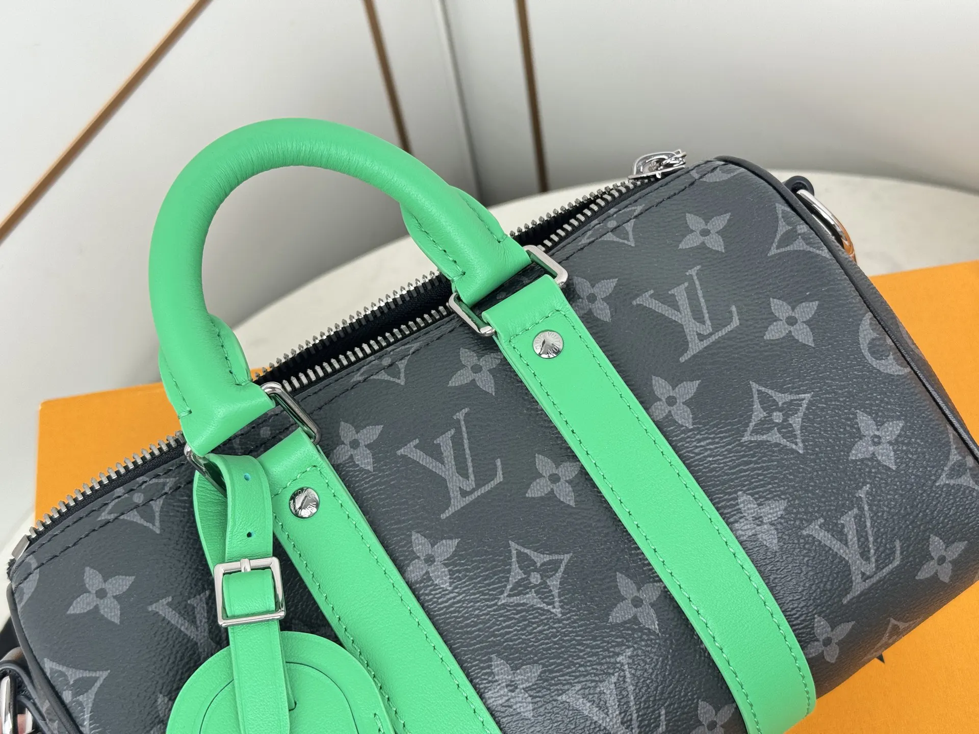 Keepall 綠色 帆布 旅行袋 大容量旅行款(數字12) Keepall 綠色 帆布 旅行袋 大容量旅行款(數字12)