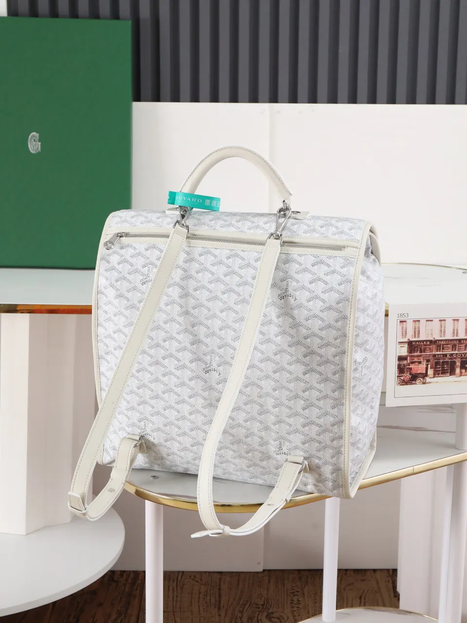 Goyard White Backpack