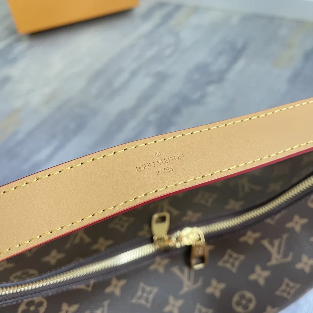 Monogram Top Handle Bag Commuter Leather