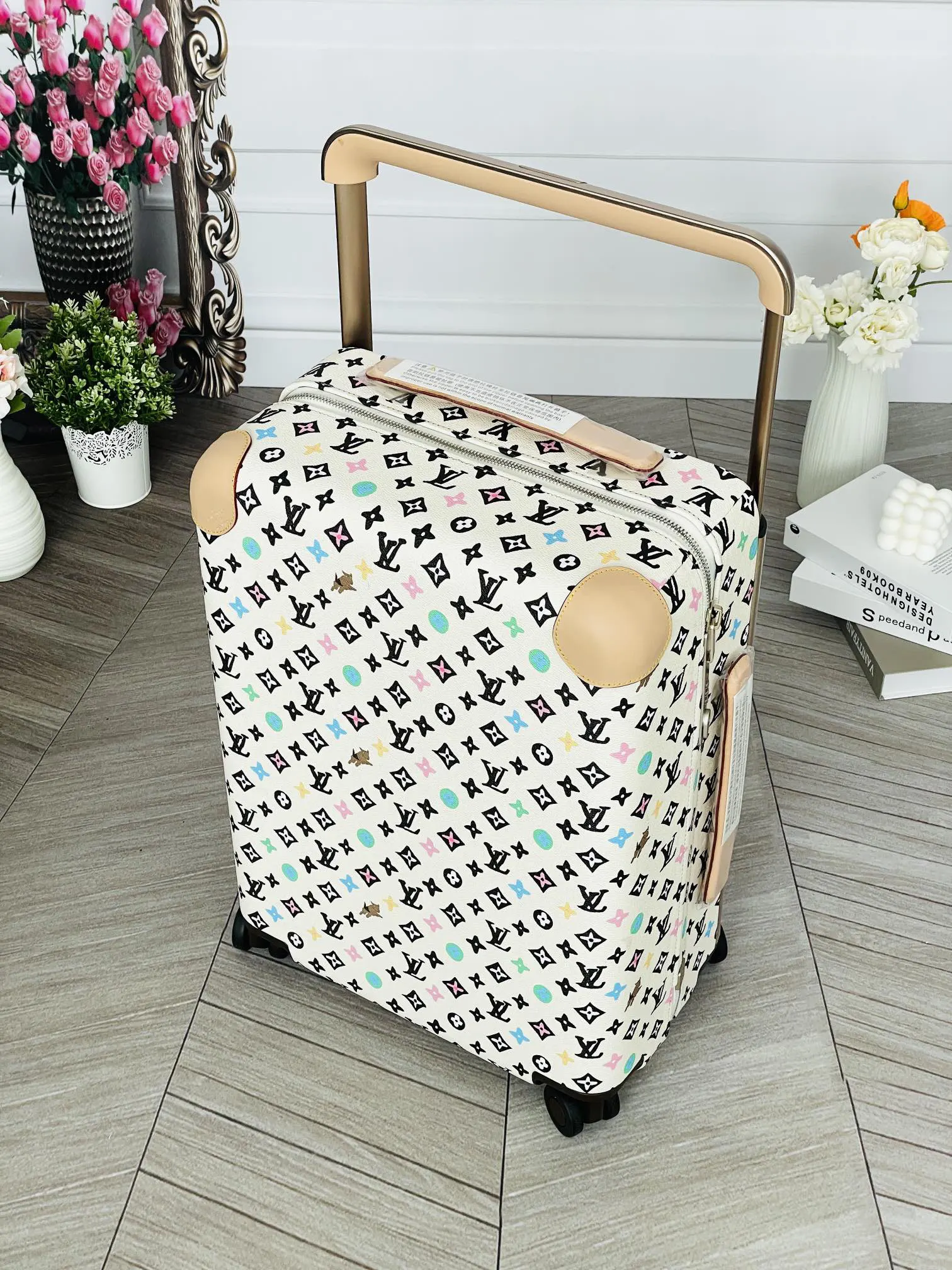LV 老花 帆布 行李箱 旅行拉杆款 輕便出行款