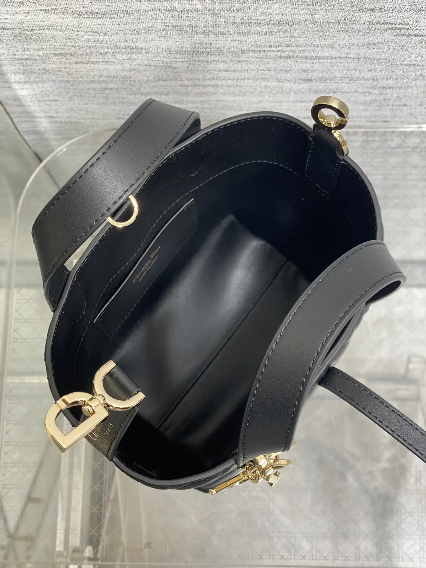 Dior Toujours 黑色 皮革 手提包
