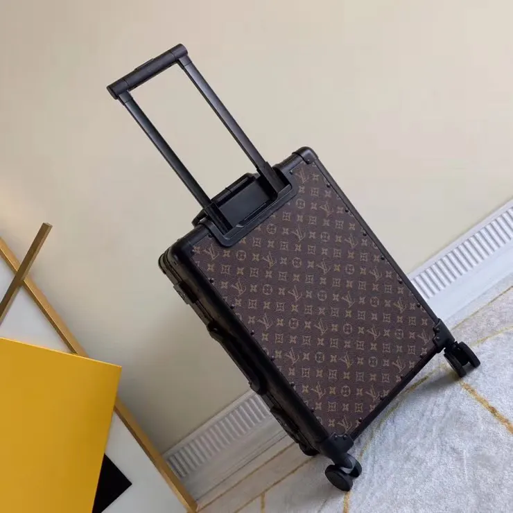 黑色 老花 v驴牌行李箱 拉杆箱 時尚新宠 復古 旅行拉杆款 輕便出行款