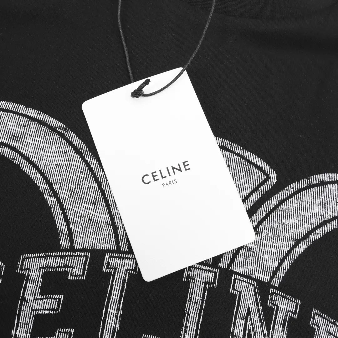 Celine 23SS 印花 纯棉 短袖T恤 日常百搭款