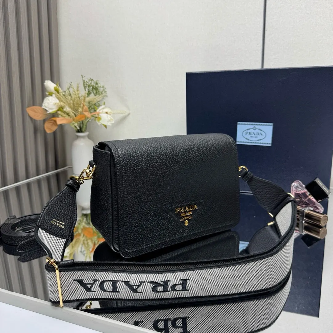 Prada Leather Backpack Logo Letter