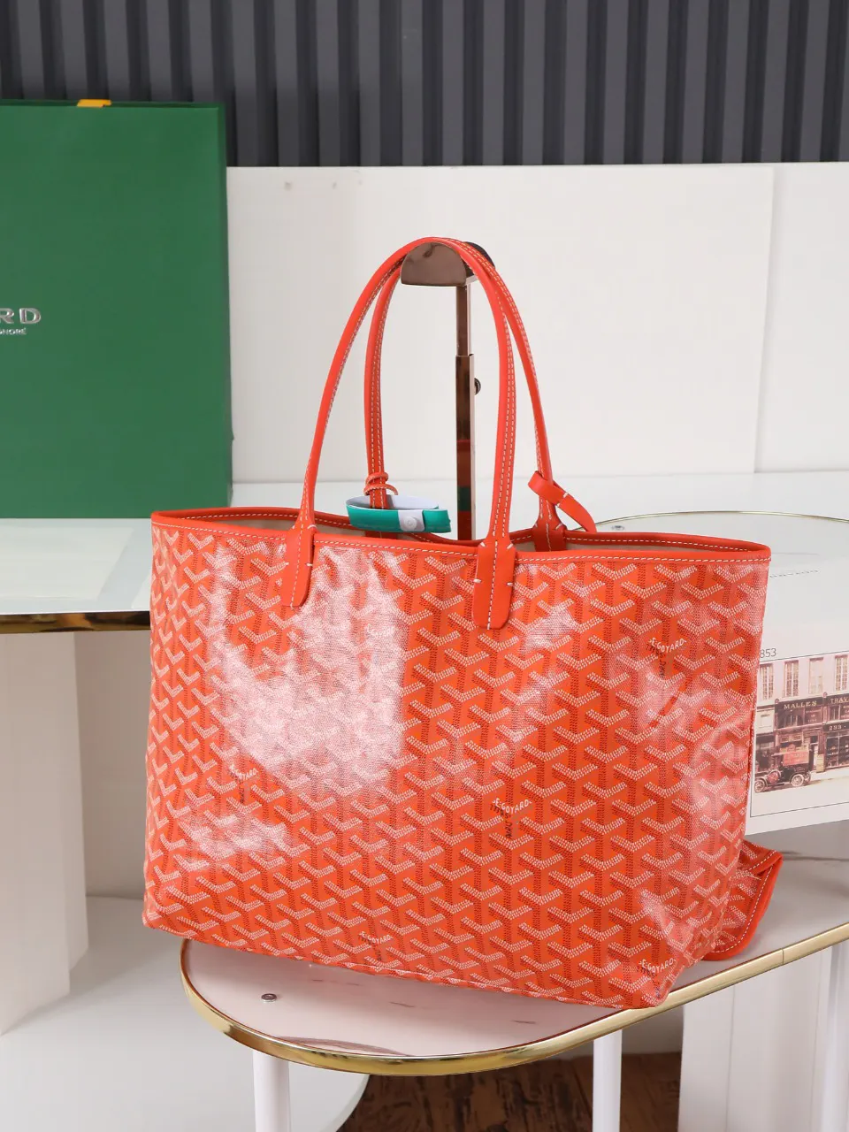 Goyard 橙色 帆布 腋下包 复古腋下背款