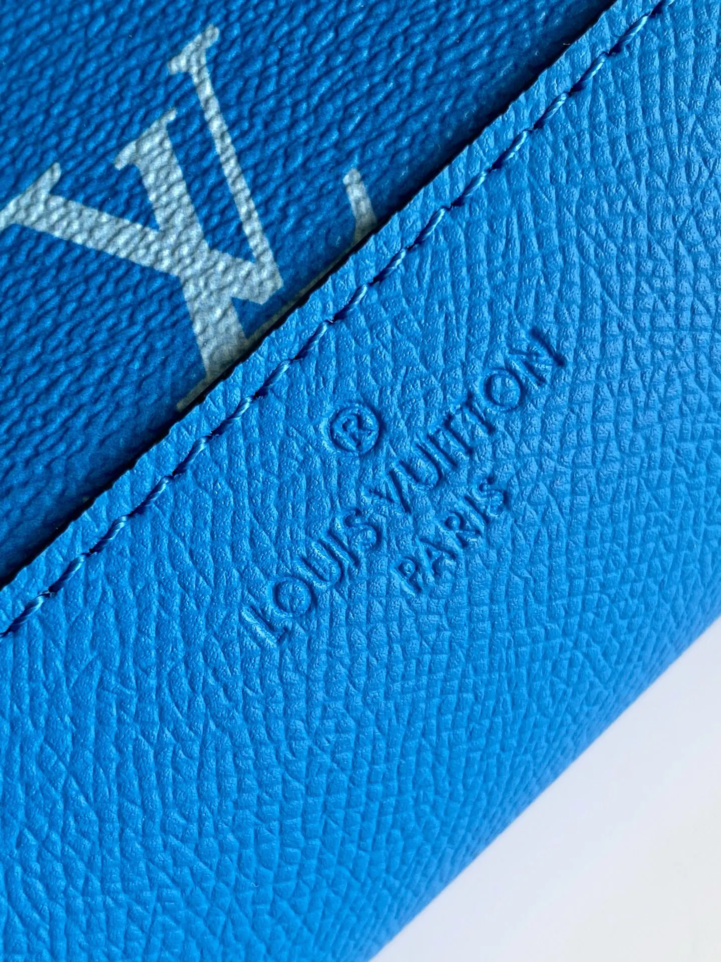 Blue Shoulder Bag Leather