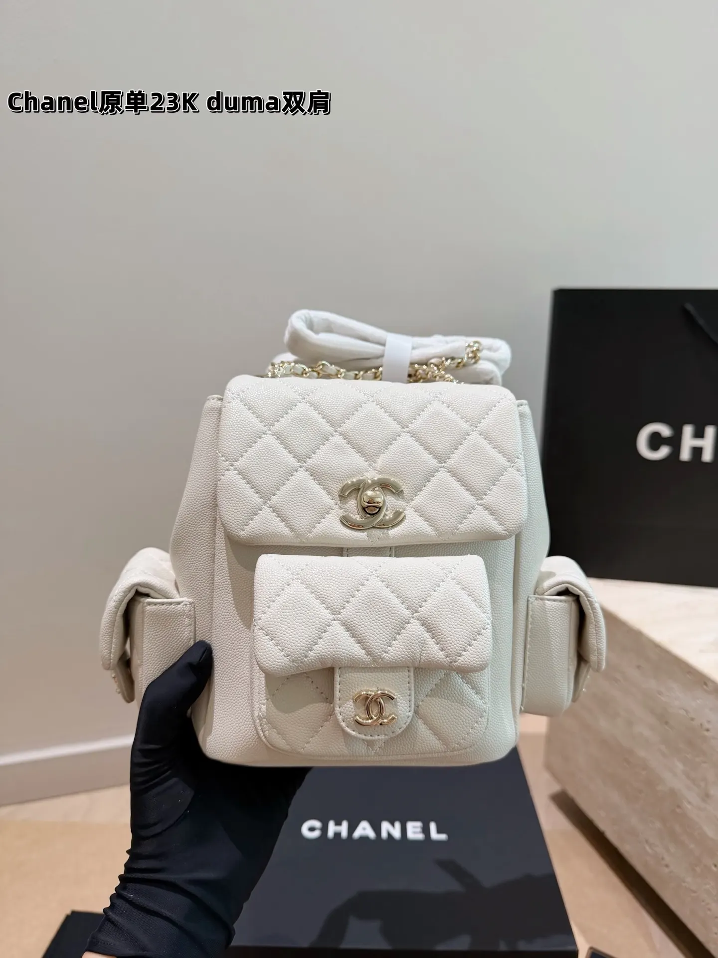 CHANEL 皮革 双盒 Duma雙肩包 質感满分又耐用 实用雙肩款(數字6) CHANEL 皮革 双盒 Duma雙肩包 質感满分又耐用 实用雙肩款(數字6)