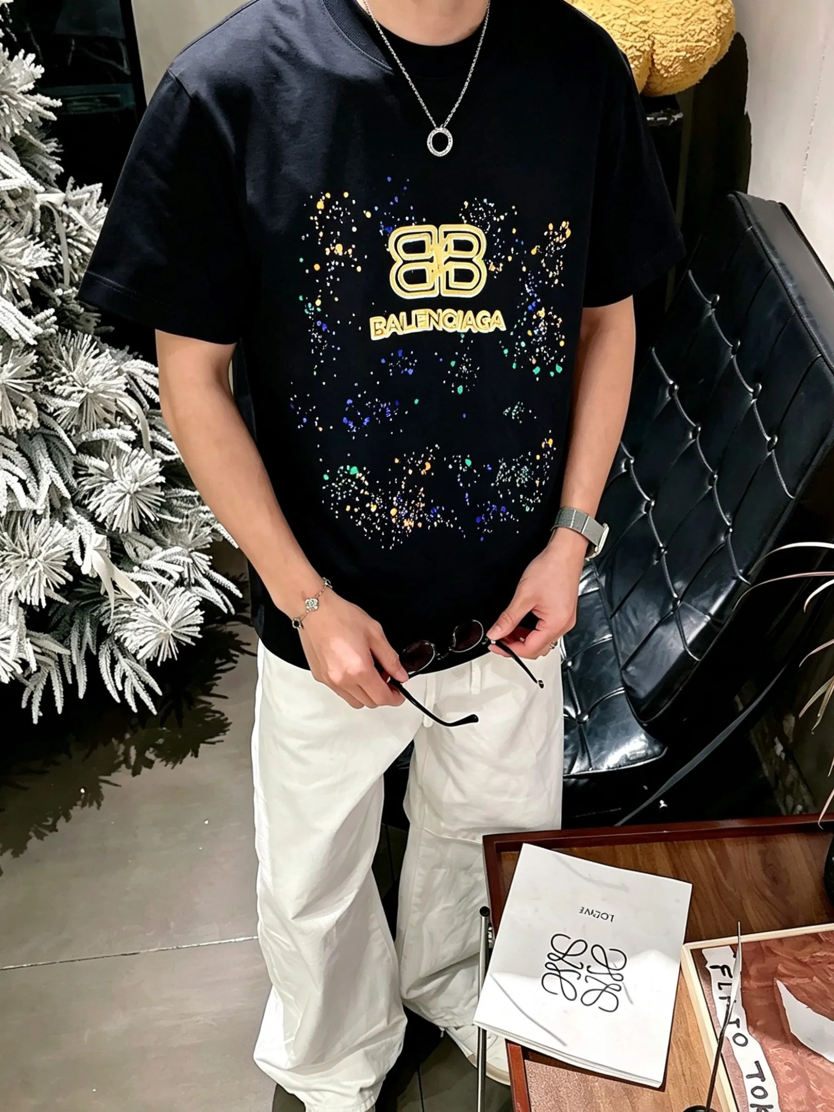 Balenciaga 2026春夏 Logo 字母 短袖T恤