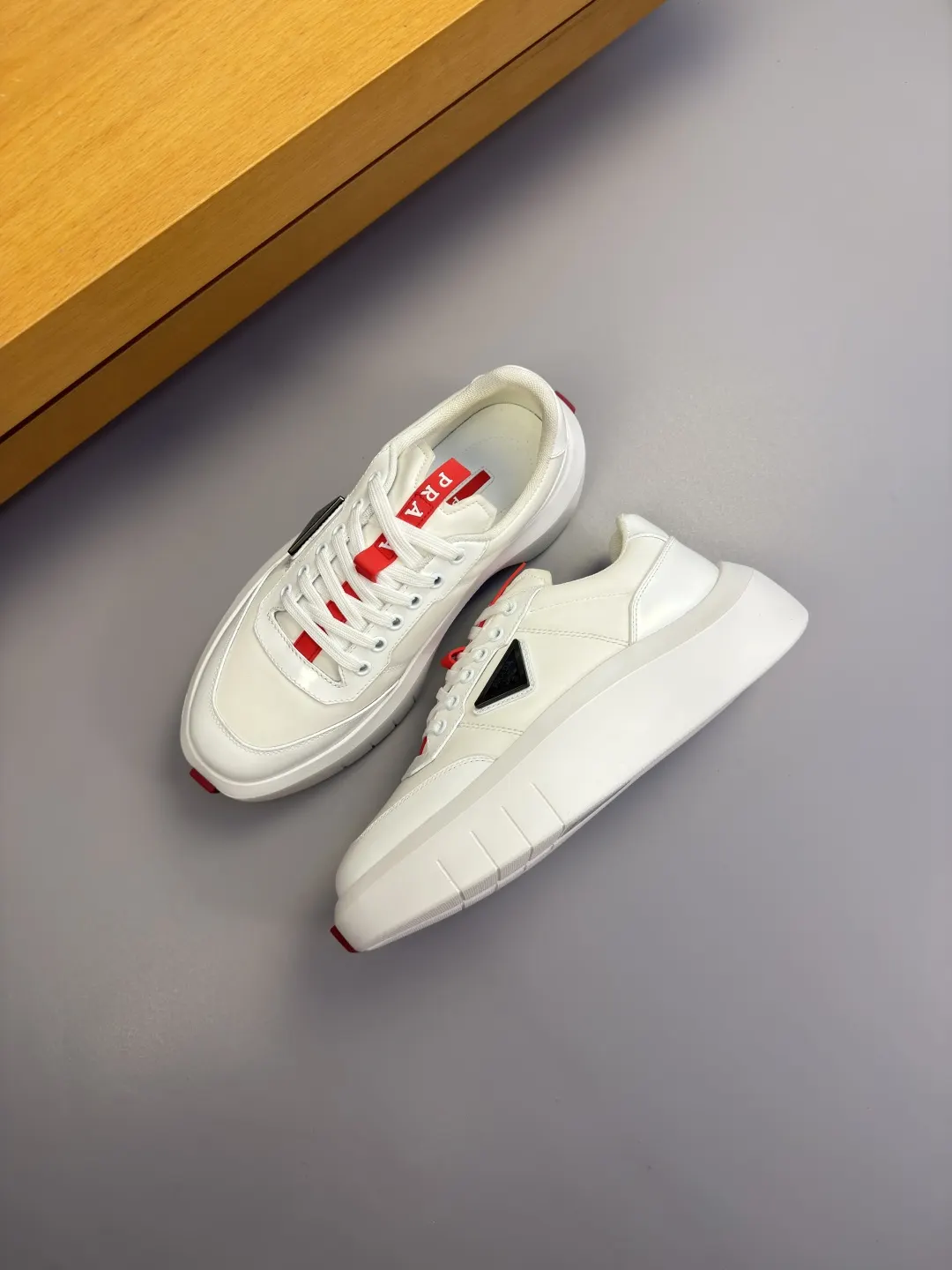 Prada Sneakers Canvas Leather