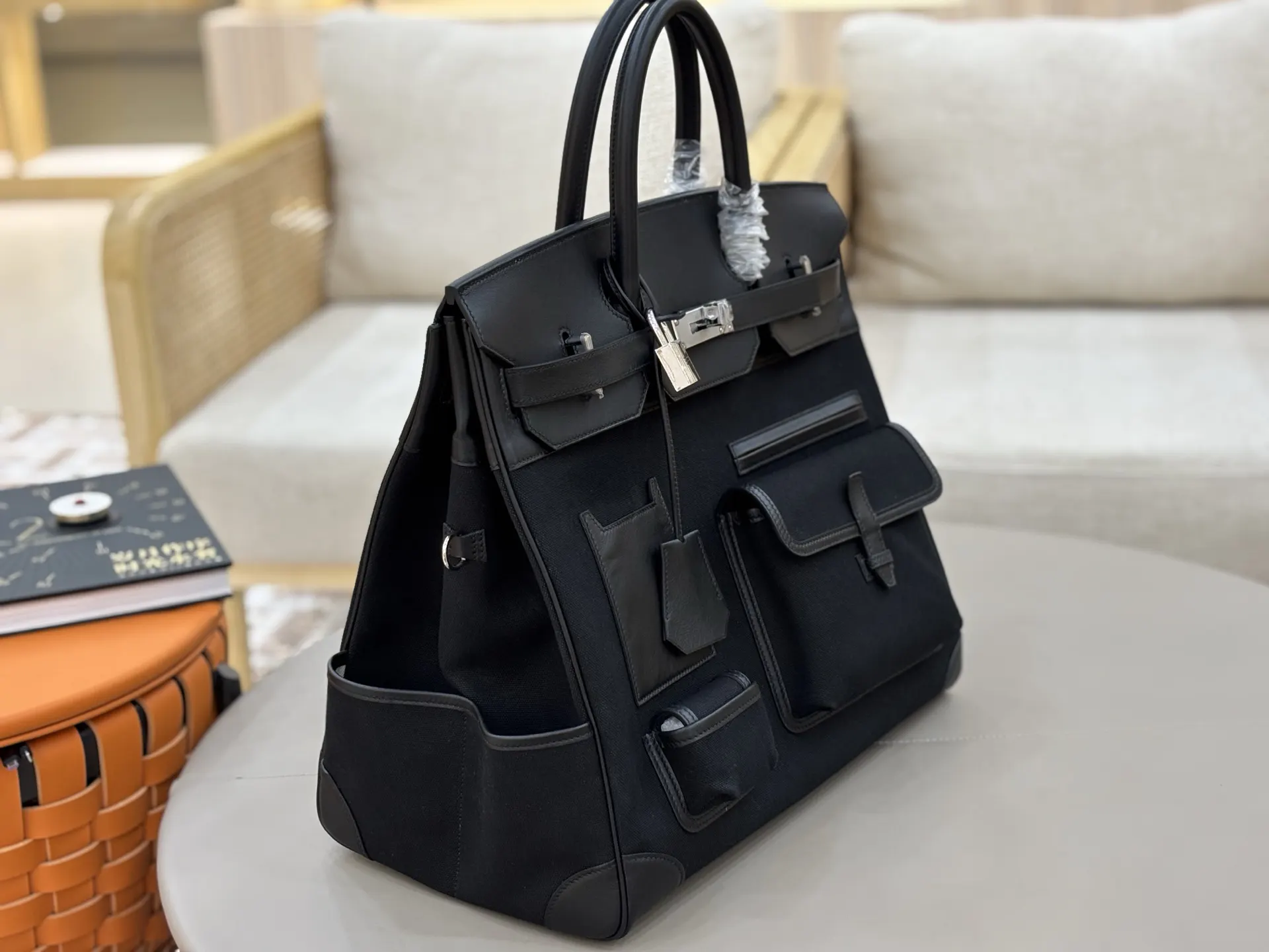 Black Fashion Item Travel Canvas