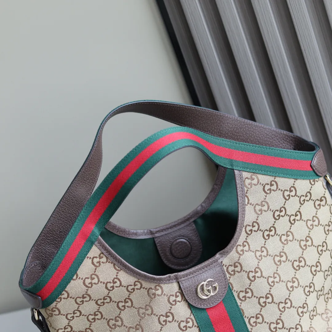 Blue Brown Tote Bag Canvas