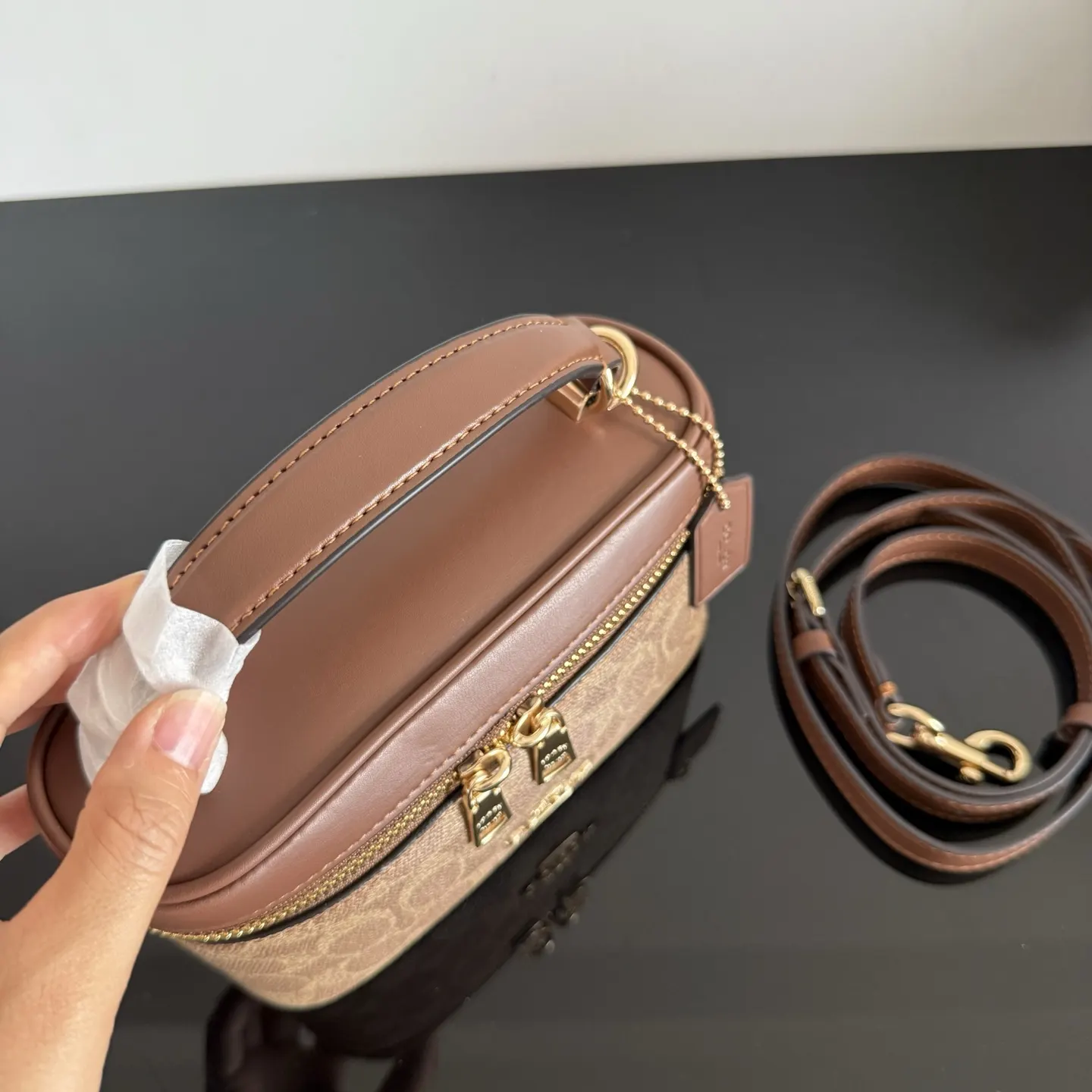 Coach 皮革 Originals 包 的材质选 化妝包 便携收納款