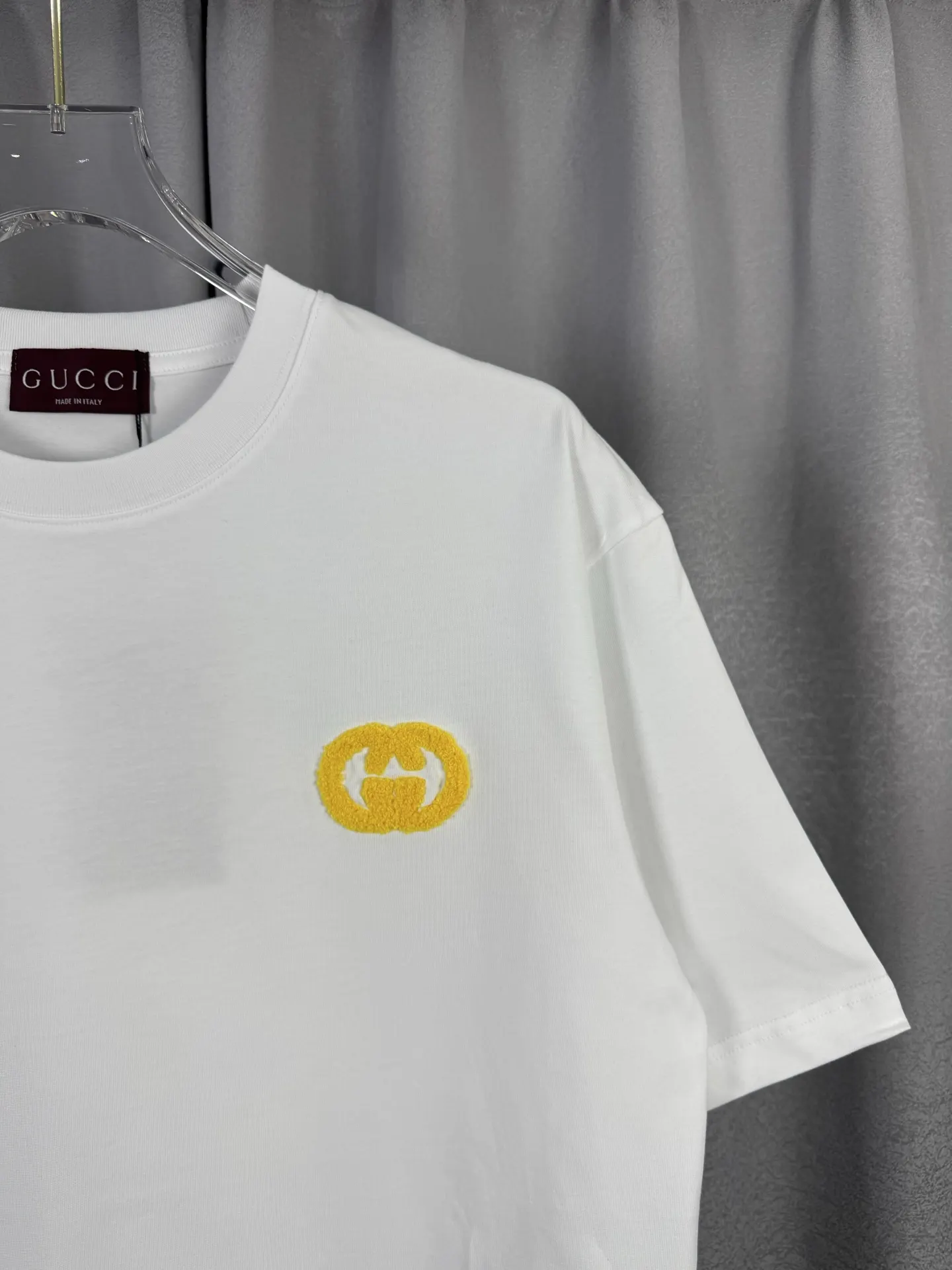 Gucci Double G White Embroidered T-Shirt Image 5 Gucci Double G White Embroidered T-Shirt Image 5
