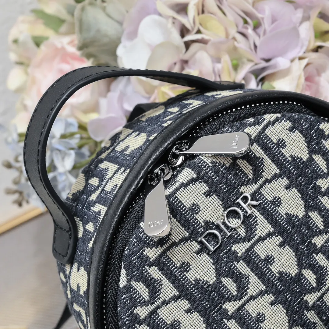 Dior 黑色 藍色 牛皮 雙肩包 实用雙肩款