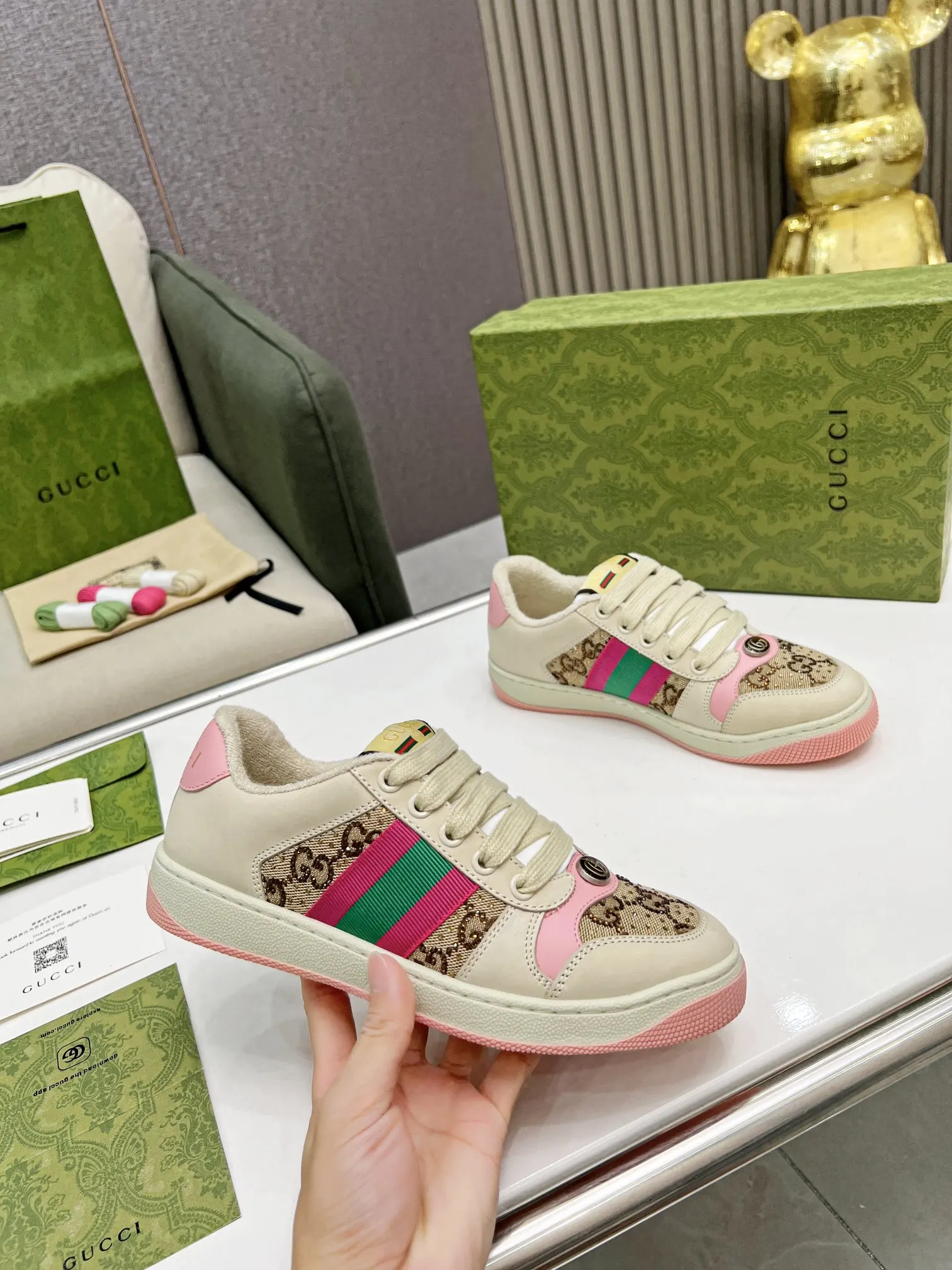 Gucci Logo休闲运动鞋