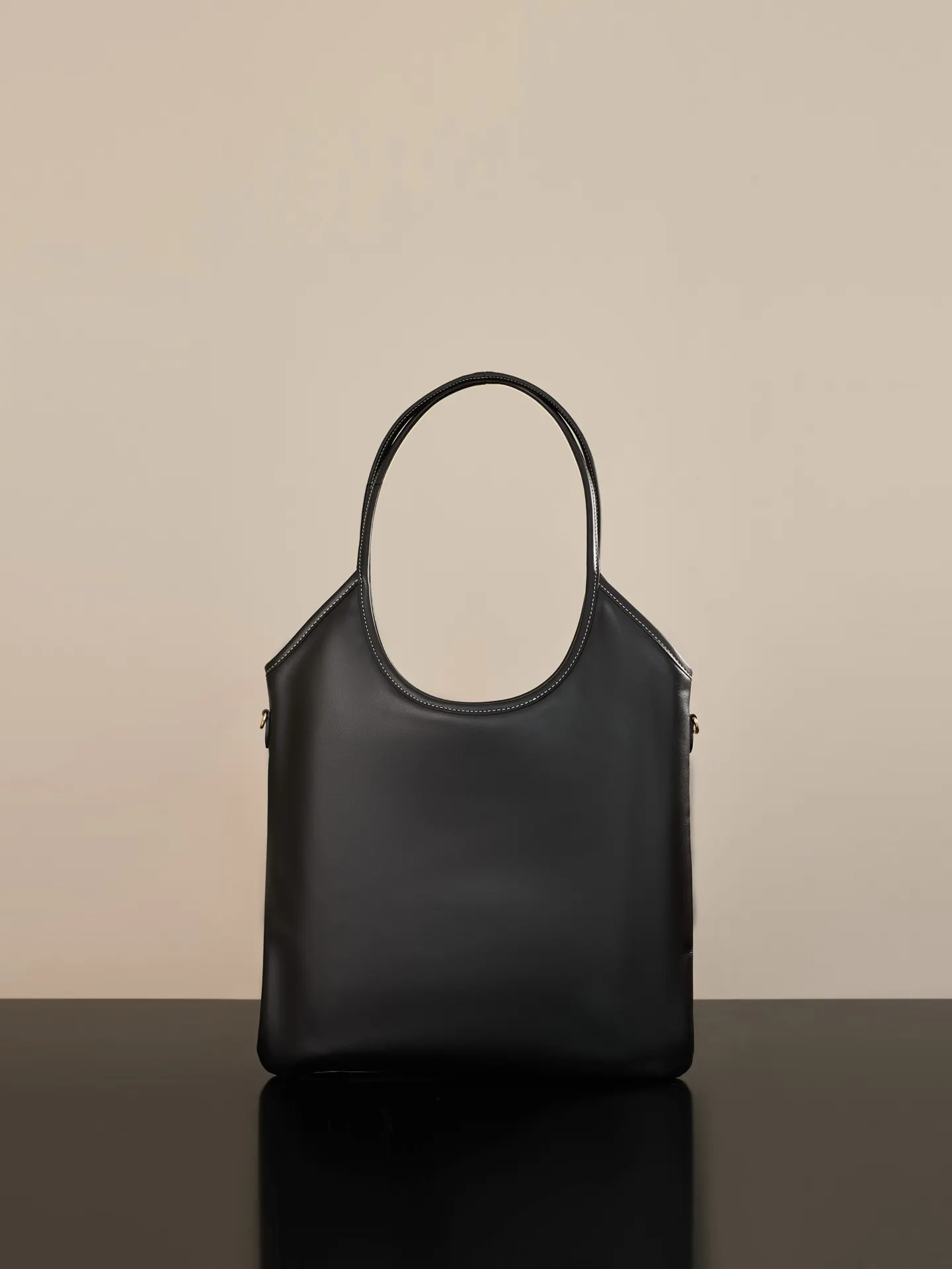Gold Tote Bag Leather