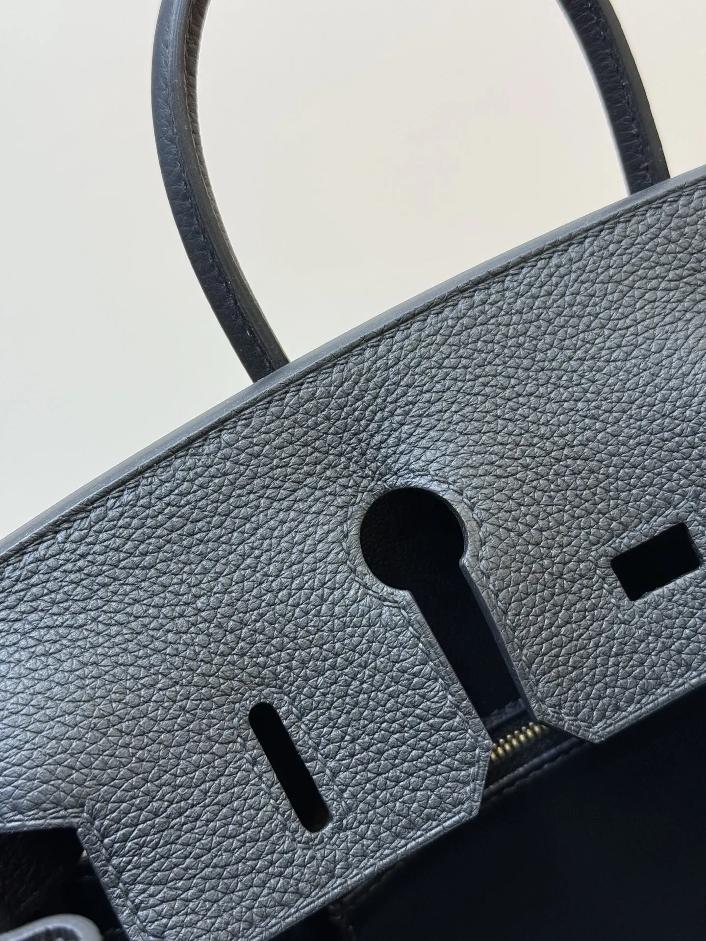 Hermès Birkin Black Top Handle Bag Classic Leather