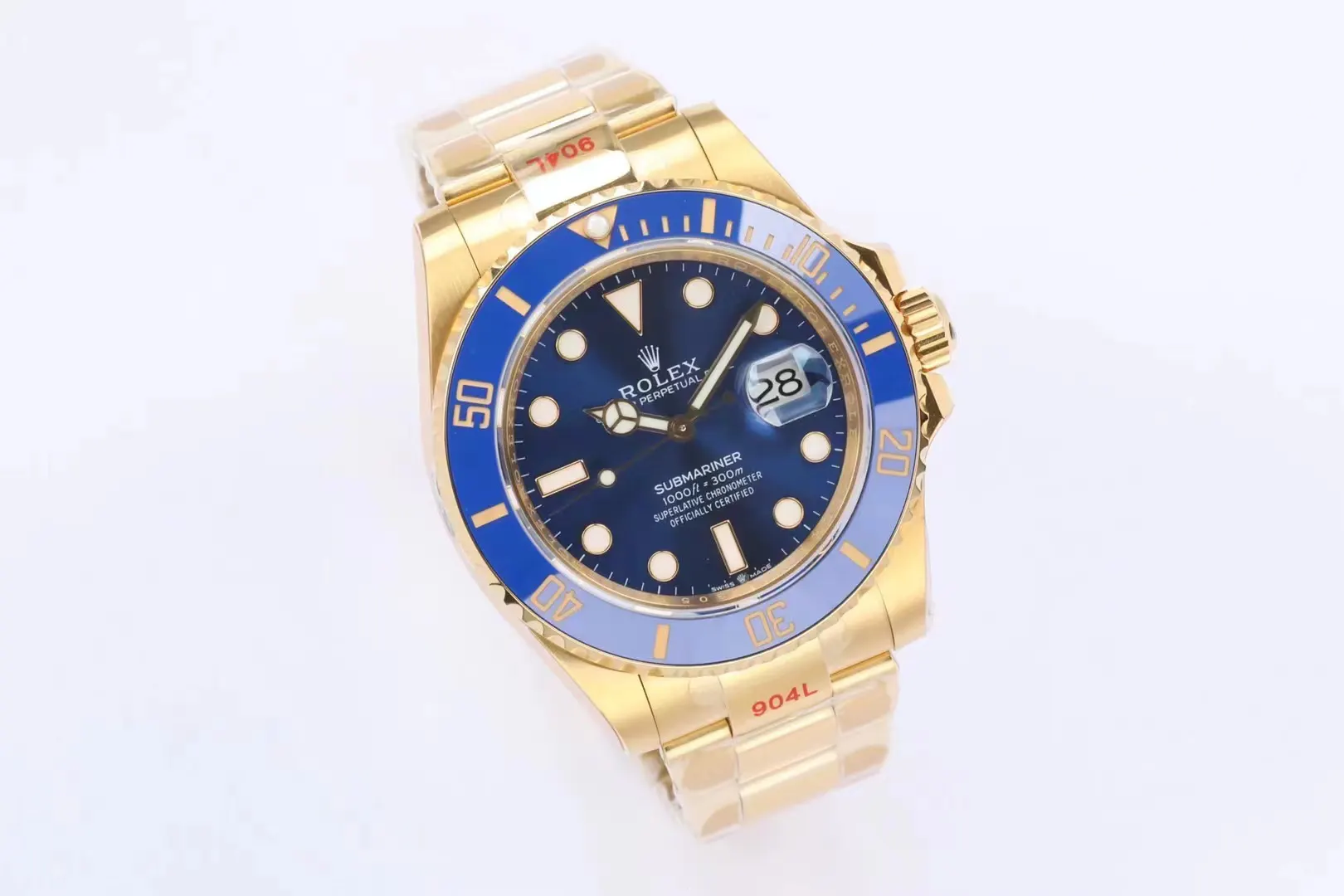 Rolex 蓝色 金色 ⃣ 与 一致厚度 表径 手表 经典腕表款