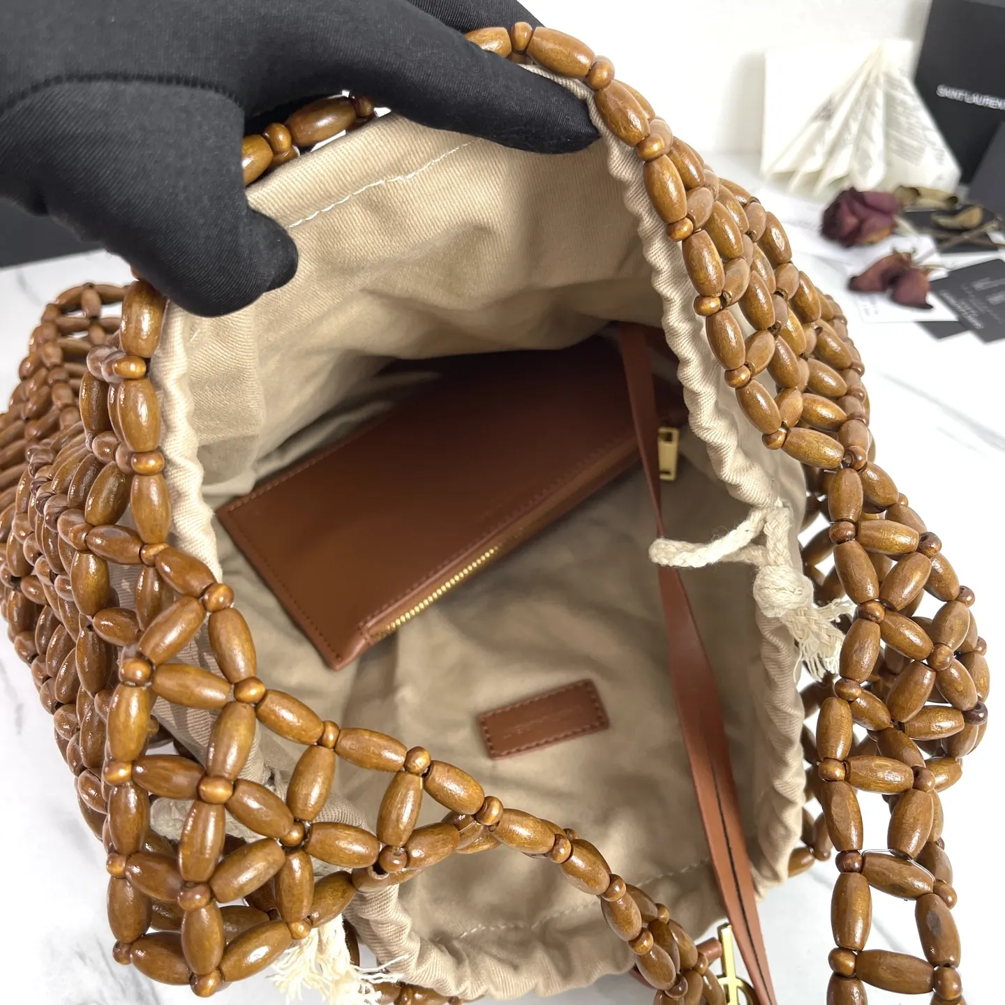YSL Hobo 皮革 镂空感夏天背自带清凉 编号 腋下包 復古腋下背款