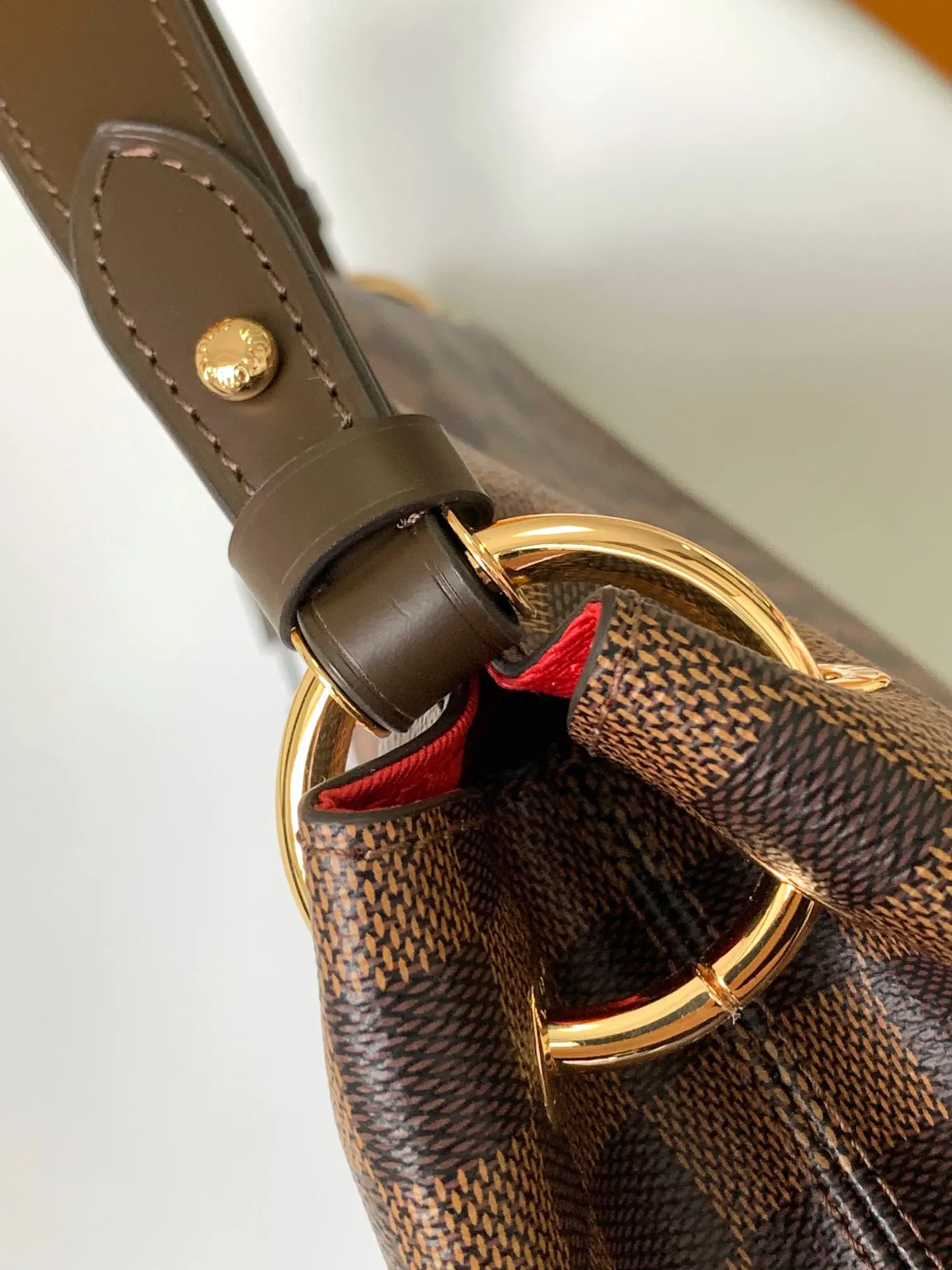 Monogram Shoulder Bag Leather