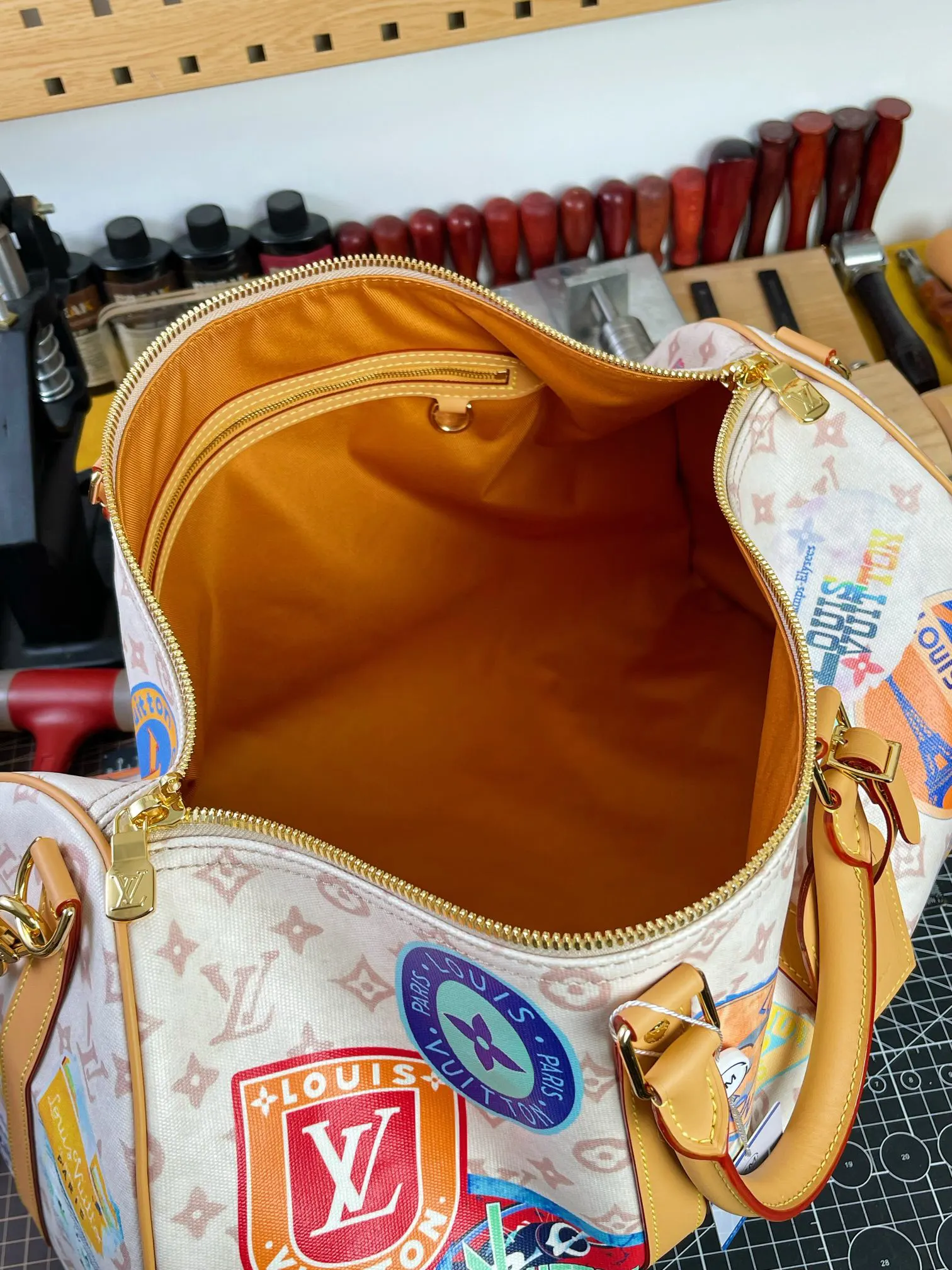 LV Keepall 牛皮 旅行袋 大容量旅行款