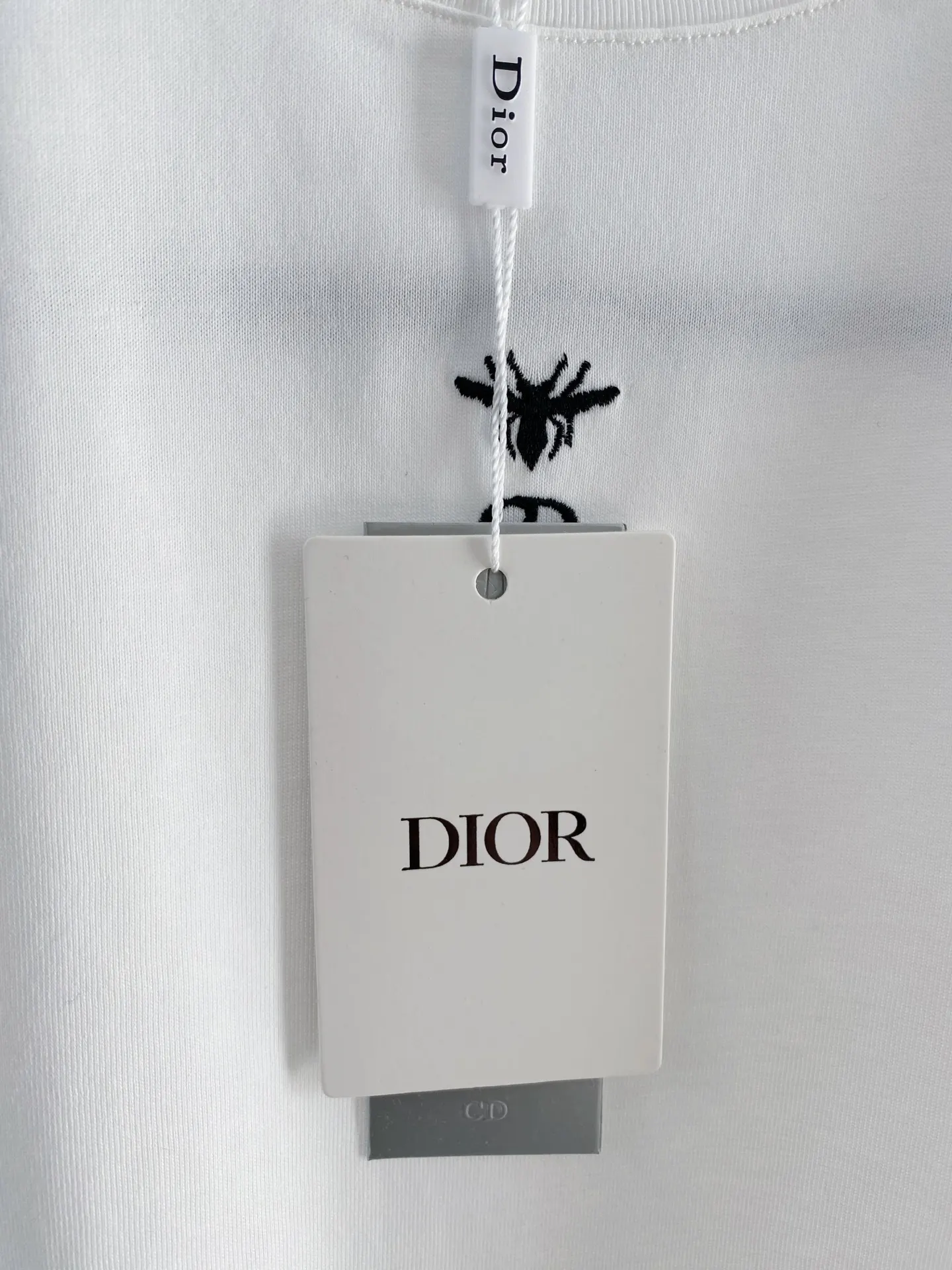 Dior White Panelled Short Sleeve T-Shirt