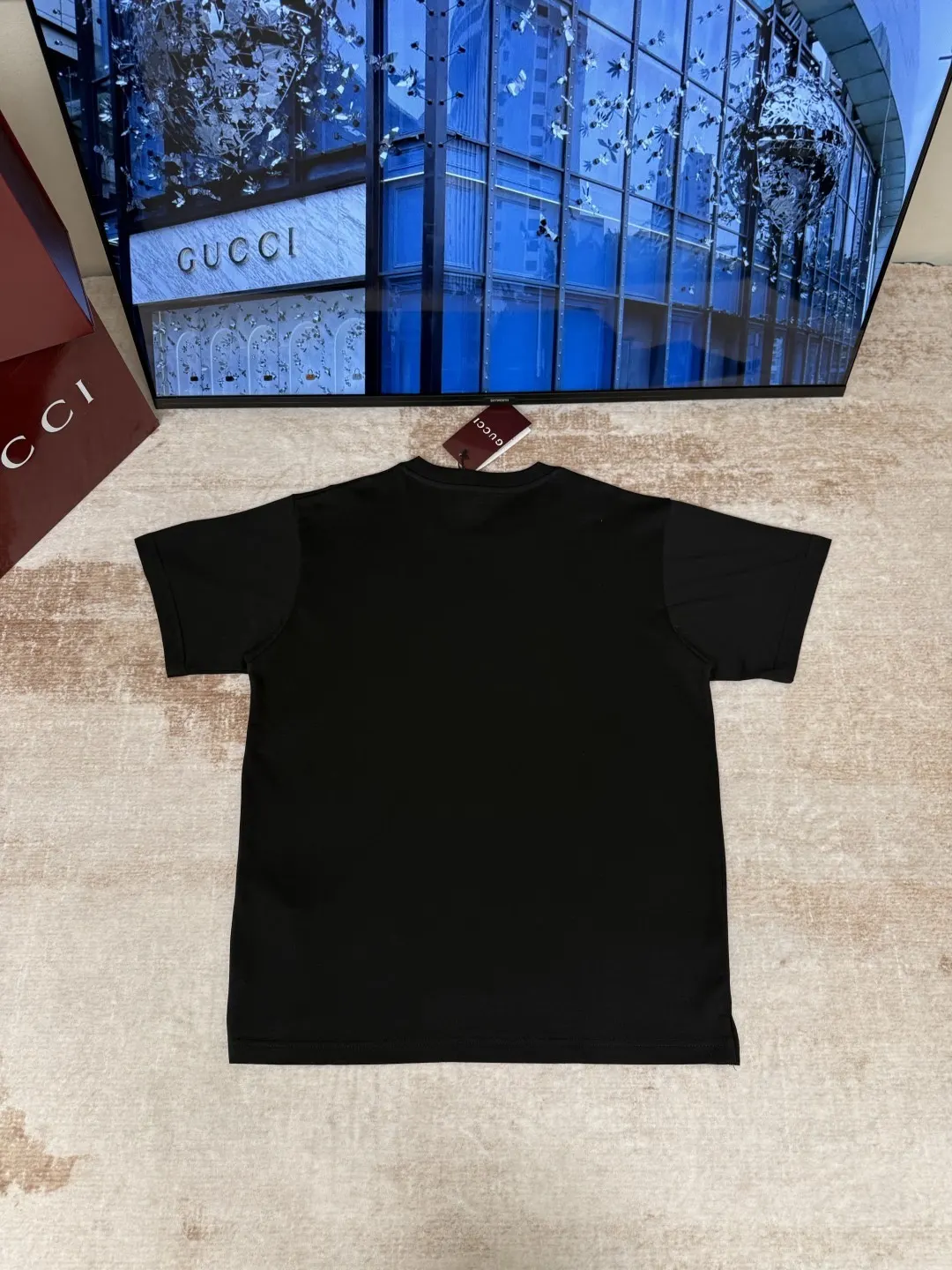 Gucci 黑色 刺绣 印花 针织衫 质感针织款