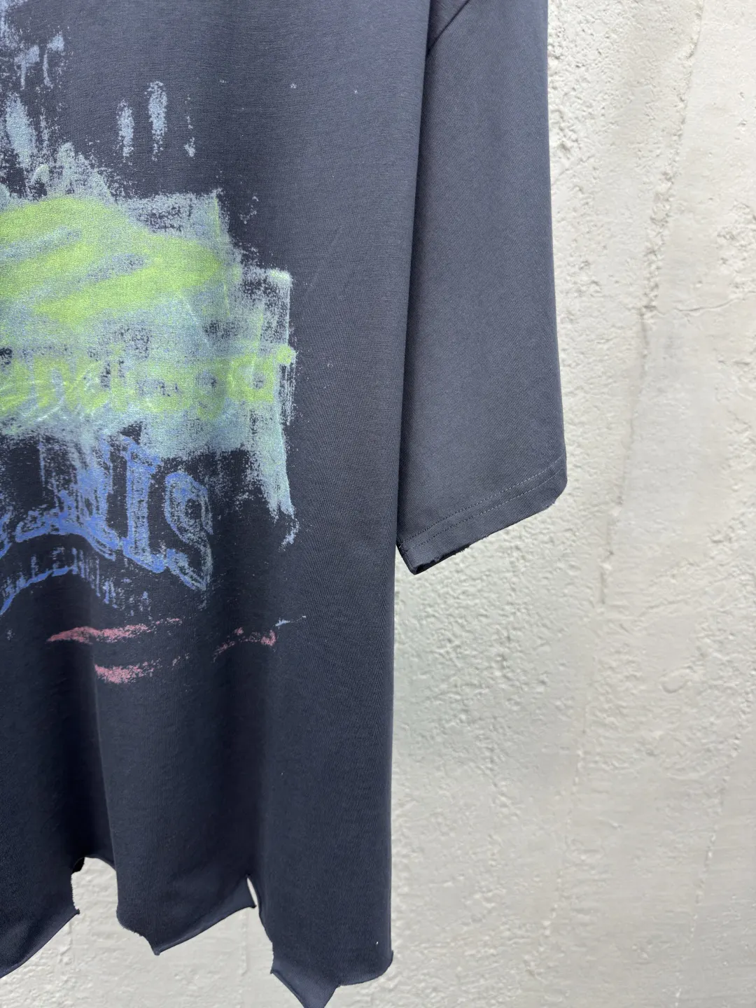 Balenciaga Black Cotton Short Sleeve T-Shirt Street