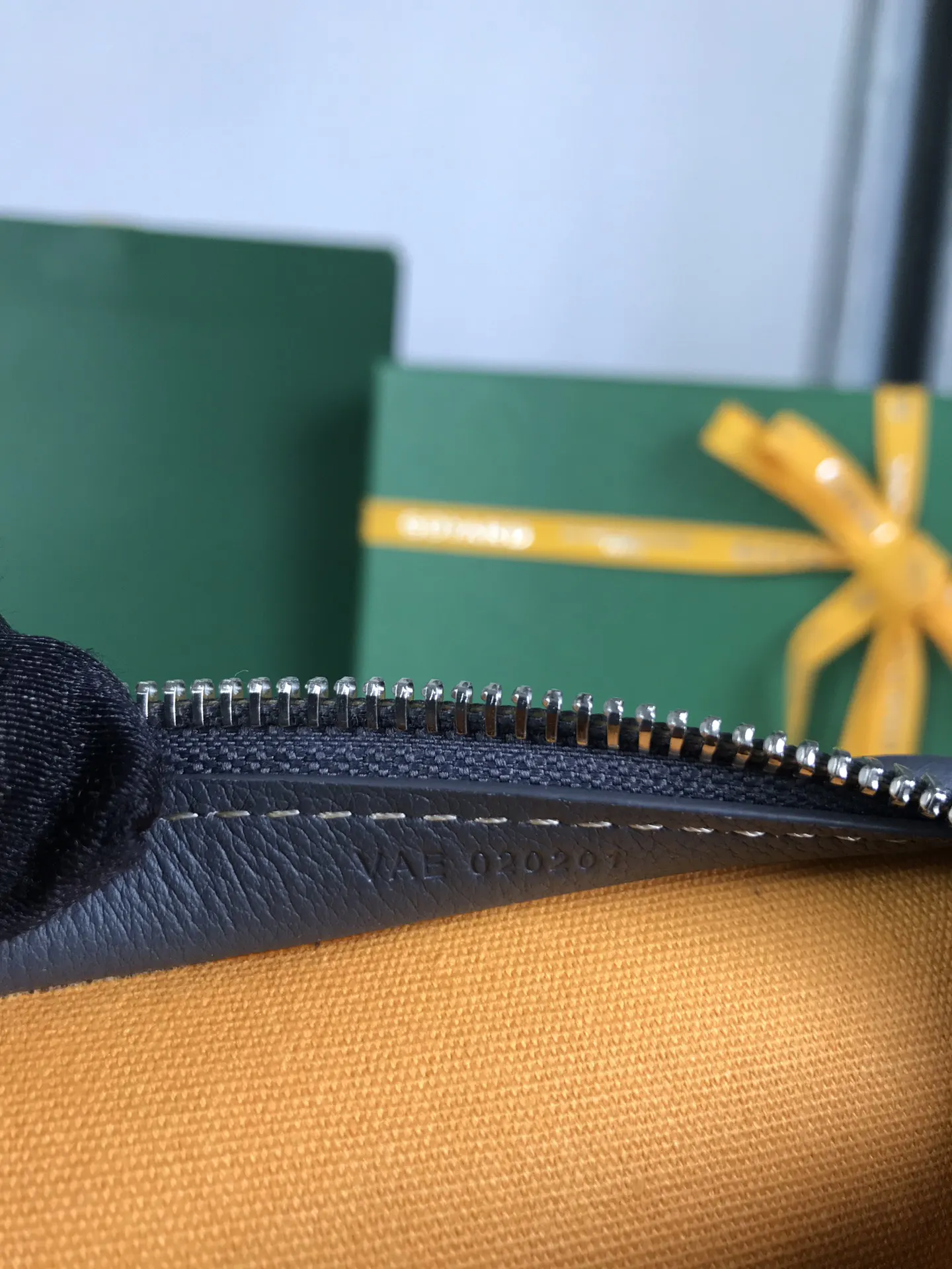 Goyard Yellow Clutch Bag Leather