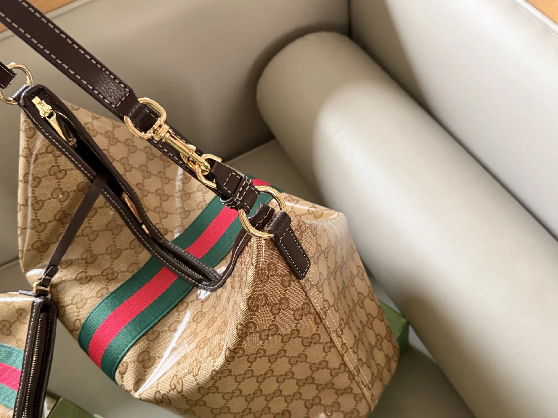 老花 盒 能拒绝一只復古感拉满 托特包 大容量托特款