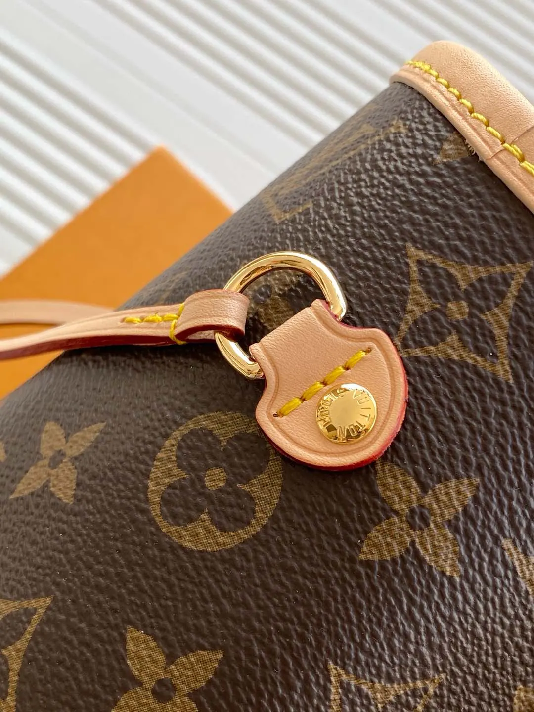 Neverfull 老花 牛皮 托特包 大容量托特款