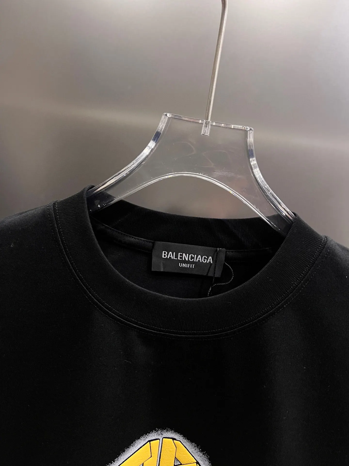 Balenciaga 黑色 純棉 Logo 短袖T恤 宽松休閒(數字3) Balenciaga 黑色 純棉 Logo 短袖T恤 宽松休閒(數字3)