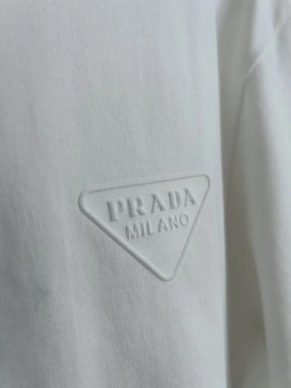 Prada 棉质 三角标 短袖T恤
